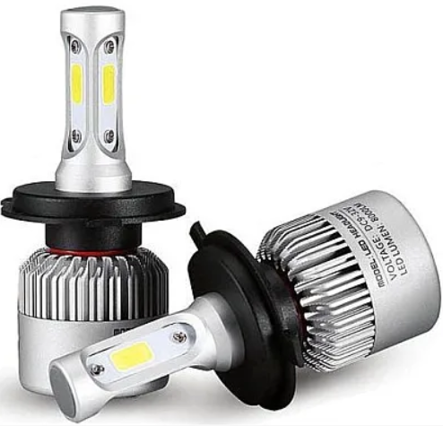 Kit becuri led auto COB S2 H4 2 buc/set 8000Lumeni temperatura 6000K/Alb putere 72W