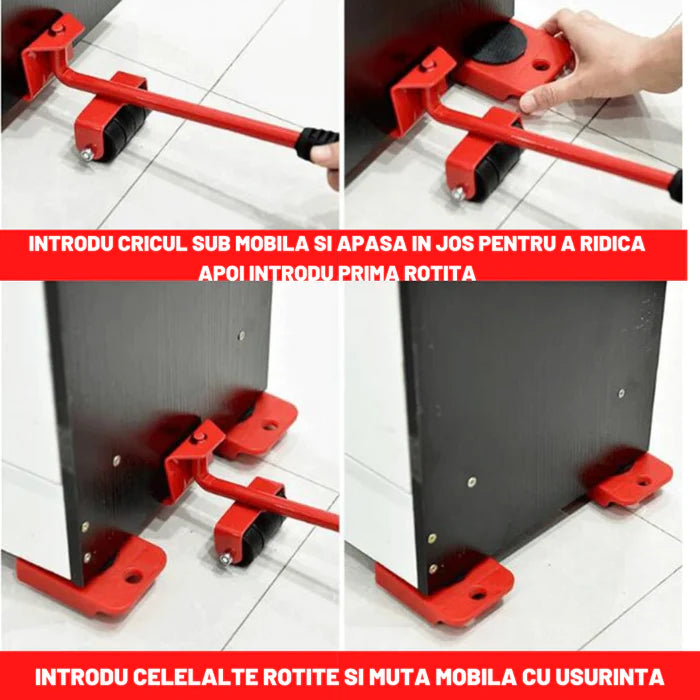 SET PENTRU TRANSPORTAT SI RIDICAT MOBILA