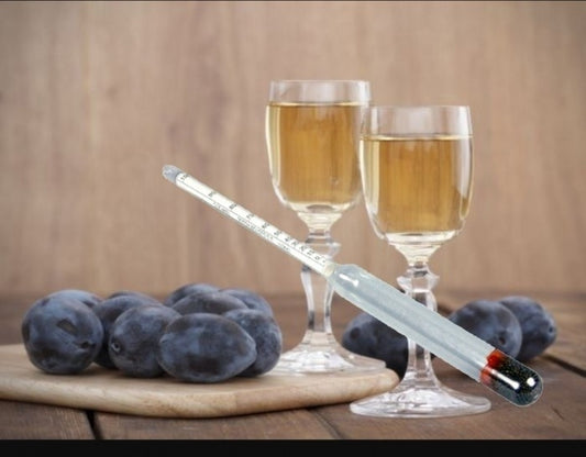 SET 2X ALCOOLMETRU SPIRTOMETRU TESTER ALCOOL TUICA 0-96 GRADE + VIN 0-25 GRADE
