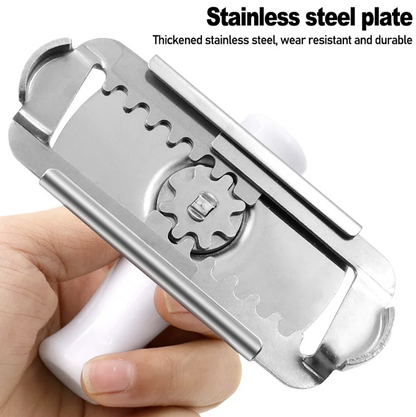 Deschizator de borcane si sticle cu Prindere Capac si Maner Inox