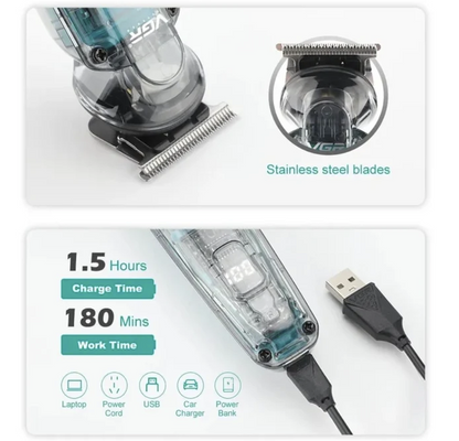 Trimmer profesional de tuns VGR pentru par si nas V949