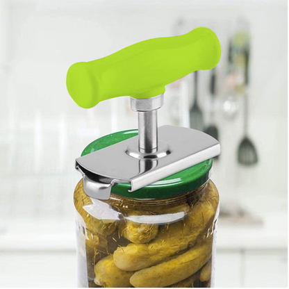 Deschizator de borcane si sticle cu Prindere Capac si Maner Inox