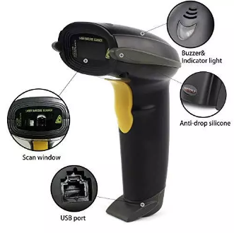 Cititor Cod Bare Laser cu Fir USB 1D SM3
