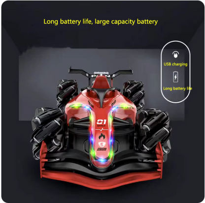 Masina de Jucarie cu Telecomanda F1 Din Plastic Andowl Q RC88 si spray abur