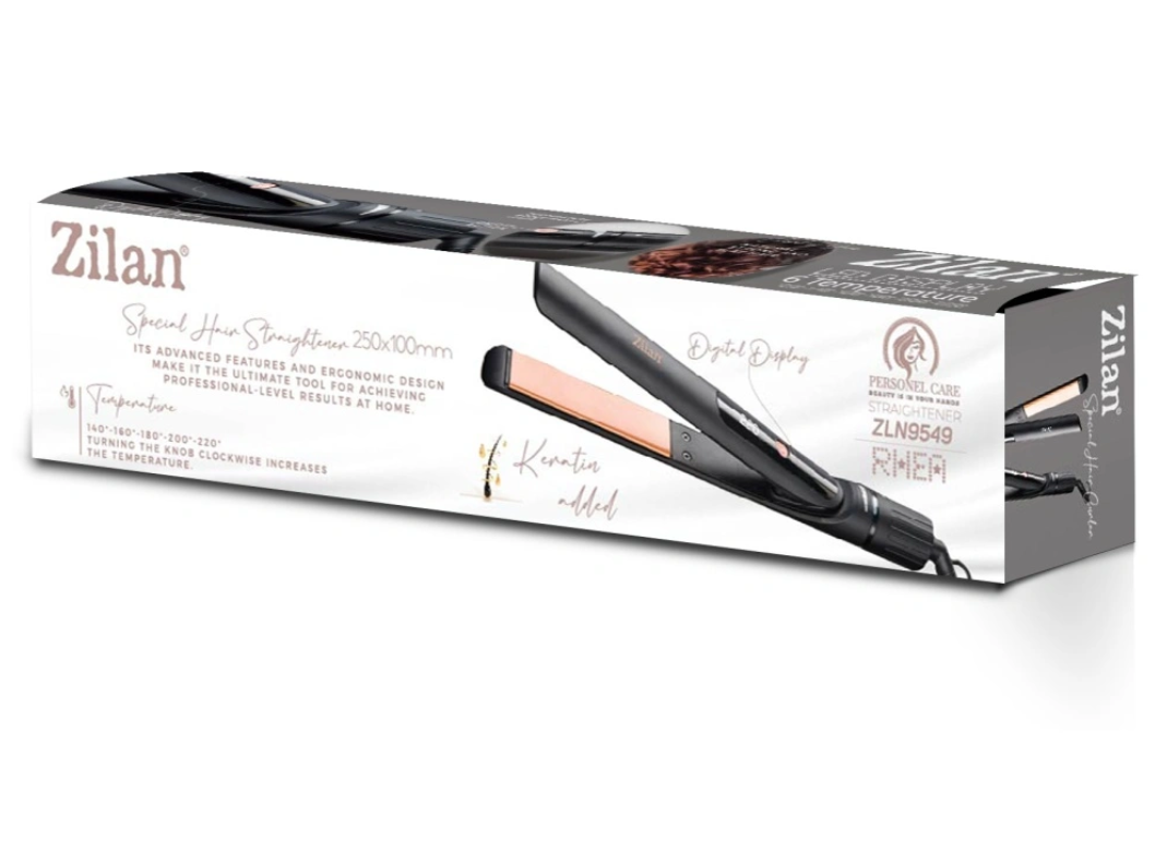 Placa pentru indreptat parul Zilan ZLN9549, putere 42W, temperatura maxima de 220 grade Celsius