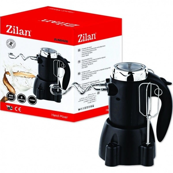 Putere 300 W, Functie turbo, Suport pentru mixer si accesorii, Suport pentru mixer si accesorii, 6 viteze