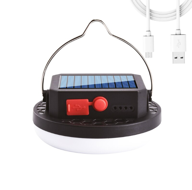 Lampa solara mini Q LED10 putere 10W cu 3 moduri iluminare si agatatoare