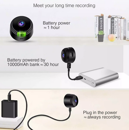 Mini Camera Spion iUni A9, Wireless, VGA 480P, Audio-Video, Night Vision