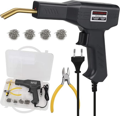 Trusa Pistol de lipit din plastic cu capse termice
