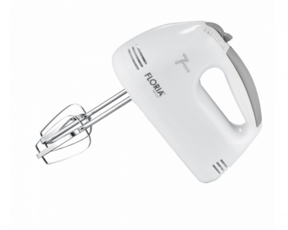 Mixer de mana Floria ZLN7565, ALB Putere 100 W, 7 viteze, Buton eliberare accesorii