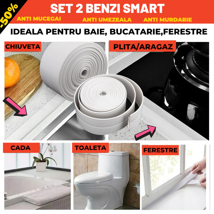 SET 2 X BANDA ETANSARE AUTOADEZIVA PENTRU CADA SAU CHIUVETA