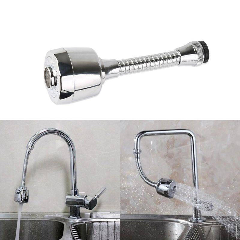 Extensie flexibilă pentru robinet, cu rotație 360° și filtru de apă