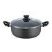 Cratita aluminiu 26 cm, 4L cu capac ZILAN ZLN-1990