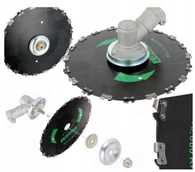 Disc NR 9 pentru motocoasa 230 X 20T cu dinti tip lant drujba MX693