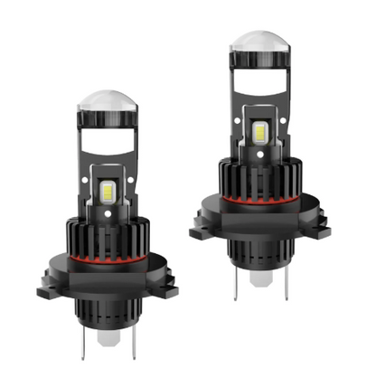 Set 2 becuri led cu lupa pro H4 LED K88 280w 12V 6500k