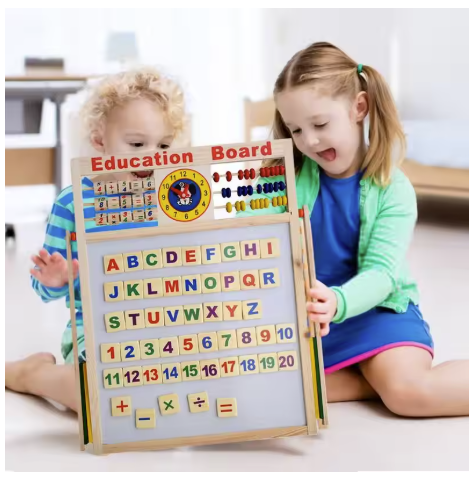 Tabla educativa magnetica pentru copii (40x40)
