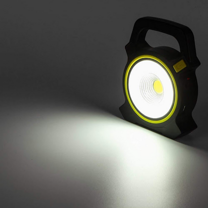 Lanterna cu incarcare solara cu maner LED COB, USB, 300 lumeni