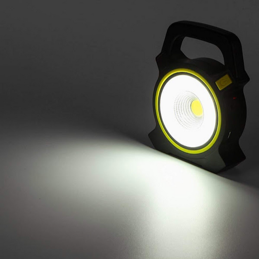 Lanterna cu incarcare solara cu maner LED COB, USB, 300 lumeni