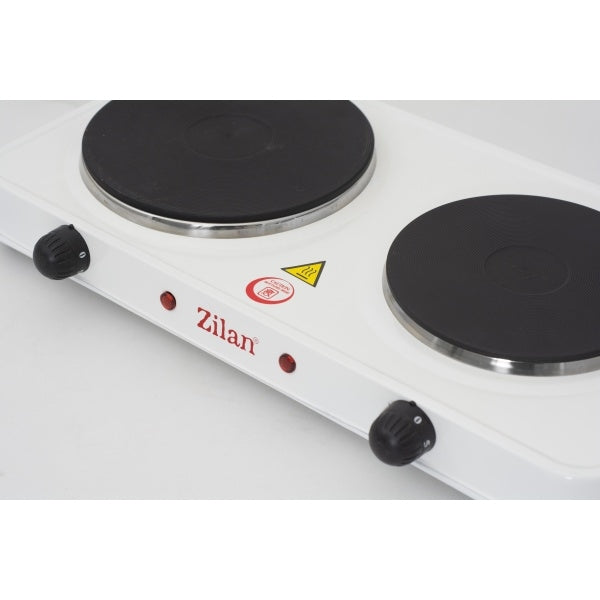 Plita electrica Dubla, ZLN-2180, 49 x 30 x 9 cm, 2500W, termostat reglabil