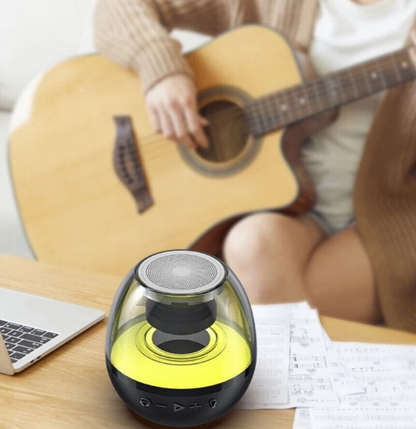 Mini boxa portabila cu extra bass RGB sunet 360 HD bluetooth Q YXB150