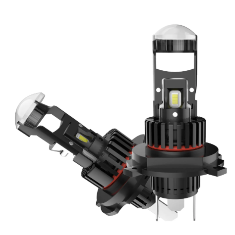 Set 2 becuri led cu lupa pro H4 LED K88 280w 12V 6500k