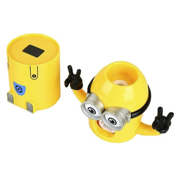 Dozator Minions pasta de dinti, cu suport integrat pentru periute