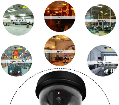 Camera supraveghere video FALSA interior-exterior cu led indicator rosu