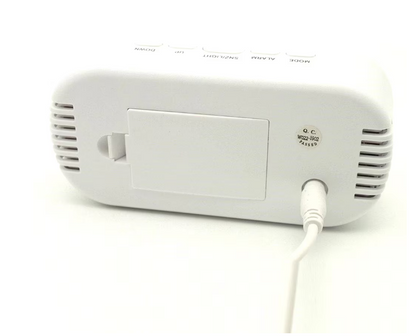 Ceas electronic A118 de masa design modern afisaj LCD alb