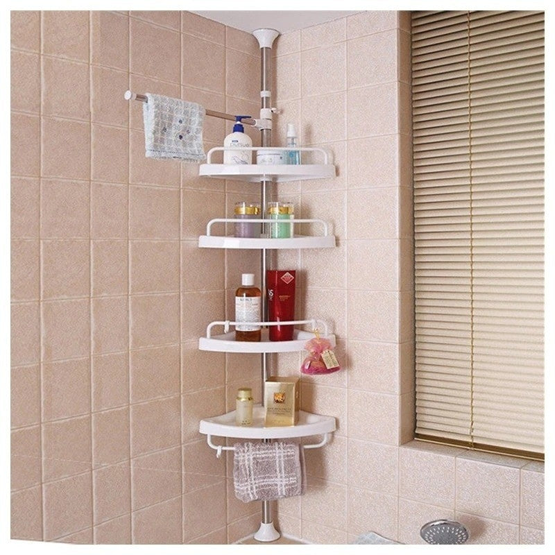 RAFT TELESCOPIC DE PERETE PENTRU BAIE, 4 POLITE
