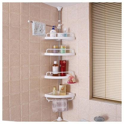 RAFT TELESCOPIC DE PERETE PENTRU BAIE, 4 POLITE