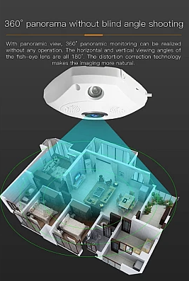 Camera supraveghere VR CAM 360 grade panoramica