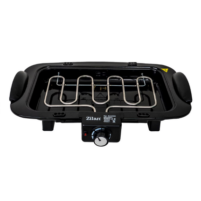 Gratar electric Zilan ZLN4285 Negru, putere 1800W, termostat ajustabil