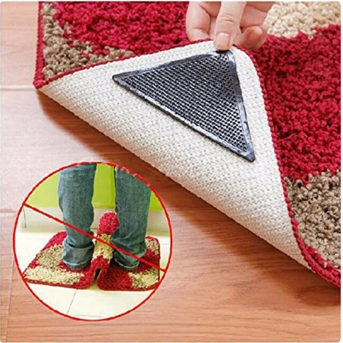 Coltare Antiaderente Pentru Fixarea Covoarelor Ruggies set 8 Buc
