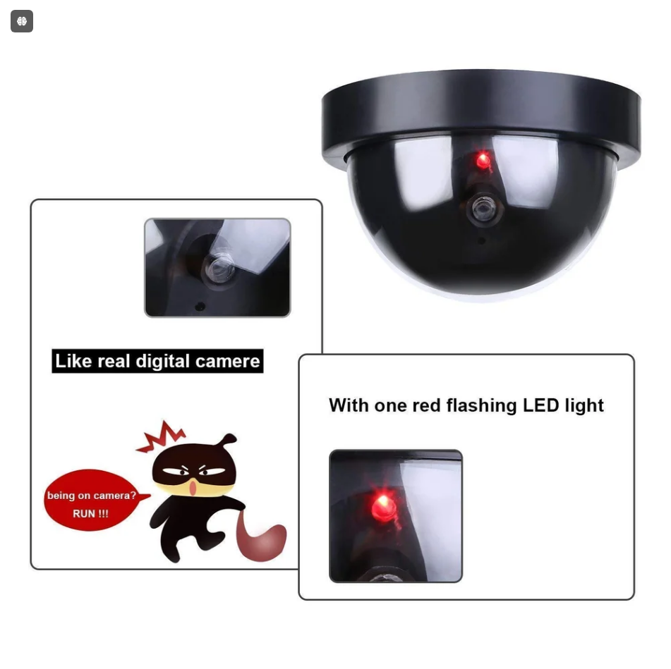 Camera supraveghere video FALSA interior-exterior cu led indicator rosu