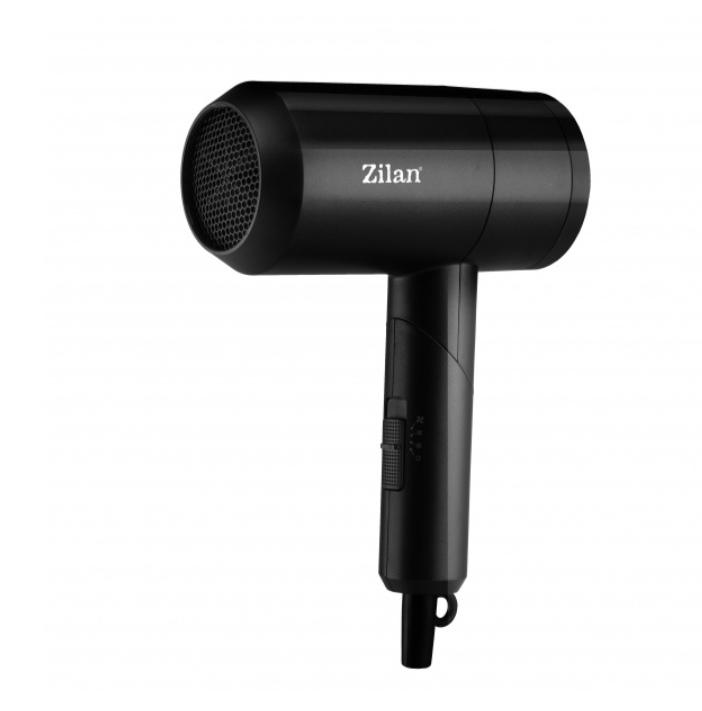 Uscator de par Zilan ZLN9174, Maner pliabil, 3 trepte de temperatura, 1800W, 2 trepte de viteza, Functie ionica