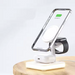 Incarcator Wireless 4 in 1 cu LED Model 991 pentru Telefon, Ceas, Casti