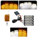 Kit 4 lumini stroboscop 7 functii 12V Galben