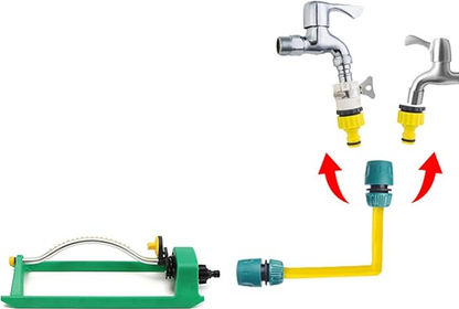 Aspersor multifunctional de gradina oscilant cu 12 duze MX780