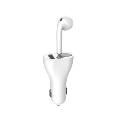 Set 2 in 1 Incarcator auto cu Casca bluetooth
