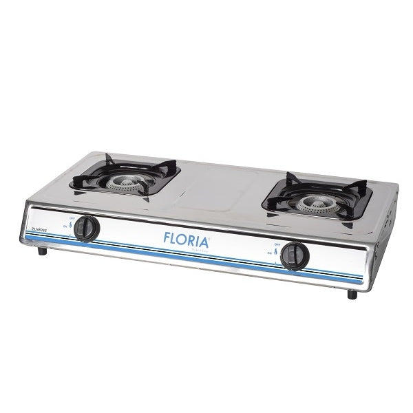 Aragaz plita inox Zilan - Floria, 2 och. ZLN8365, alimentare GPL Butelie