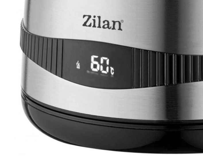 Fierbator electric din Inox Zilan ZLN1000 digital, 2200 W, 7 niveluri intre 40 - 100 grade celsius si functie de mentinere a temperaturii