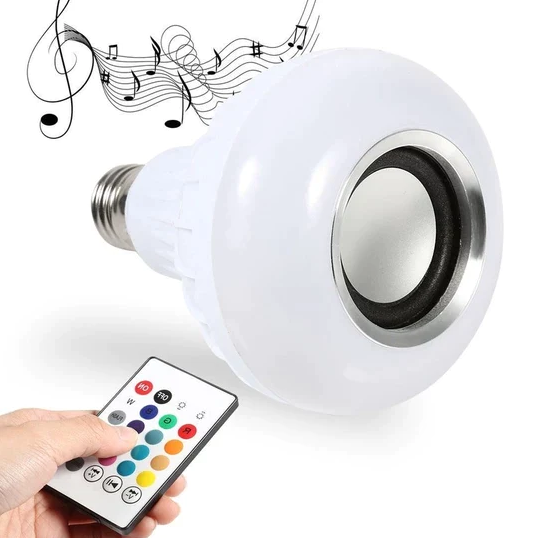 Bec LED Disco Boxa 3W Muzica Bluetooth, Telecomanda Lumini 220V