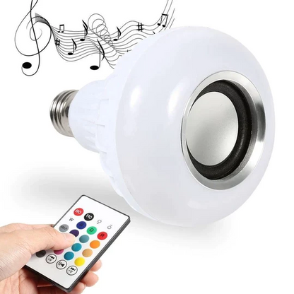 Bec LED Disco Boxa 3W Muzica Bluetooth, Telecomanda Lumini 220V