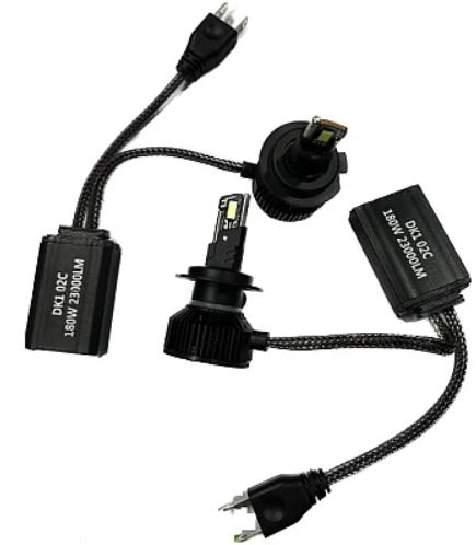 Set 2 becuri LED H4 DK1 180W 6000K Canbus Fara Eroare