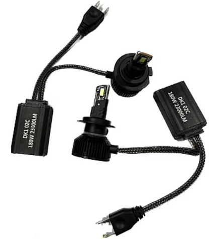 Set 2 becuri LED H4 DK1 180W 6000K Canbus Fara Eroare