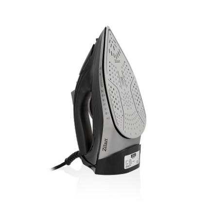 Fier de calcat Zilan talpa ceramica, Negru, Putere 2600W, calcare cu abur