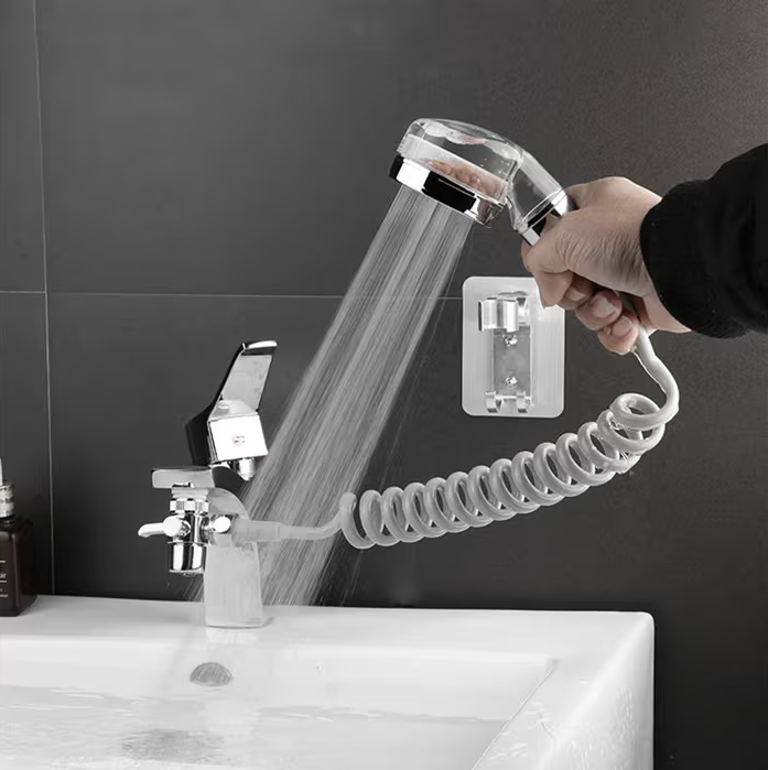 Extensie duș pentru robinet, spălare ușoară, furtun flexibil