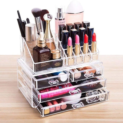 Organizator cu bijuterii și cosmetice Songmics, transparent
