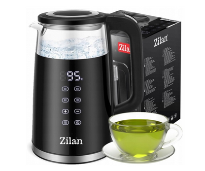 Fierbator electric Zilan ZLN7859 Negru, ecran digital, putere 2200W, panou de comanda tactil