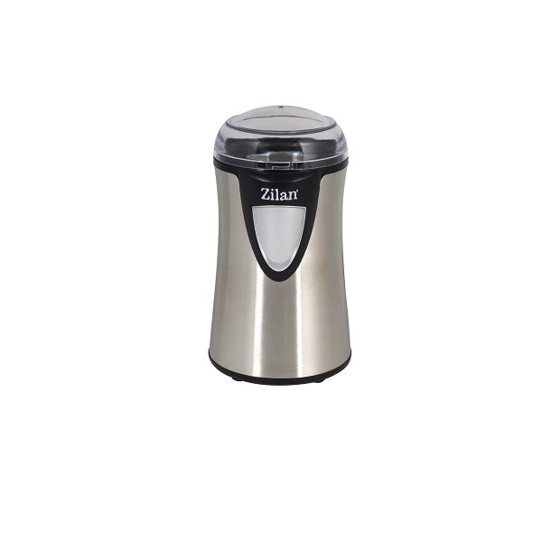 Rasnita cafea electrica, Zilan ZLN-8013, 150 W, inox, cutite macinare otel inoxidabil